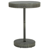 vidaXL 3-Piece Garden Bar Set Poly Rattan and Solid Acacia Wood Black