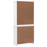 vidaXL Hoge kast ALTA 77x35x165 cm massief grenenhout wit