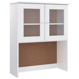 vidaXL Hoge kast ALTA 77x35x165 cm massief grenenhout wit