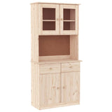 vidaXL Hoge kast ALTA 77x35x165 cm massief grenenhout