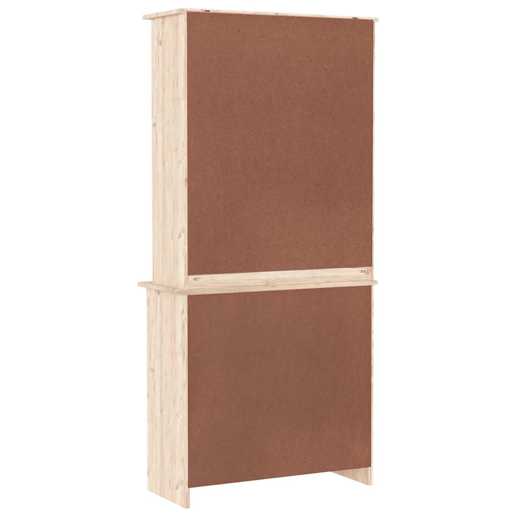 vidaXL Hoge kast ALTA 77x35x165 cm massief grenenhout