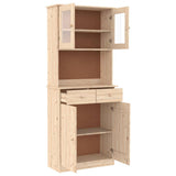 vidaXL Hoge kast ALTA 77x35x188 cm massief grenenhout