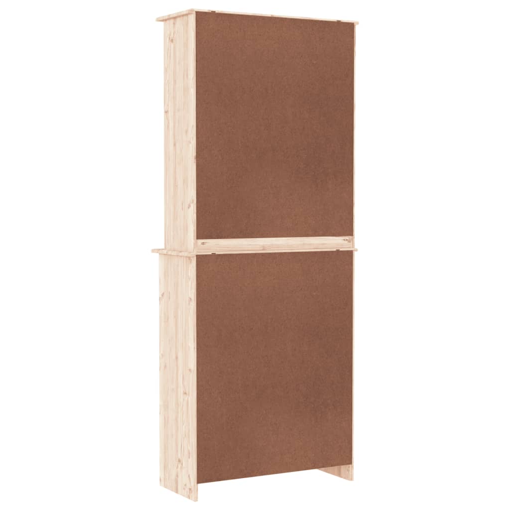 vidaXL Hoge kast ALTA 77x35x188 cm massief grenenhout
