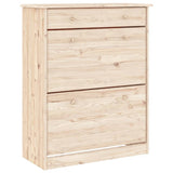 vidaXL Hoge kast ALTA 77x35x188 cm massief grenenhout