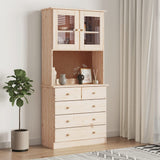 vidaXL Hoge kast ALTA 77x35x165 cm massief grenenhout