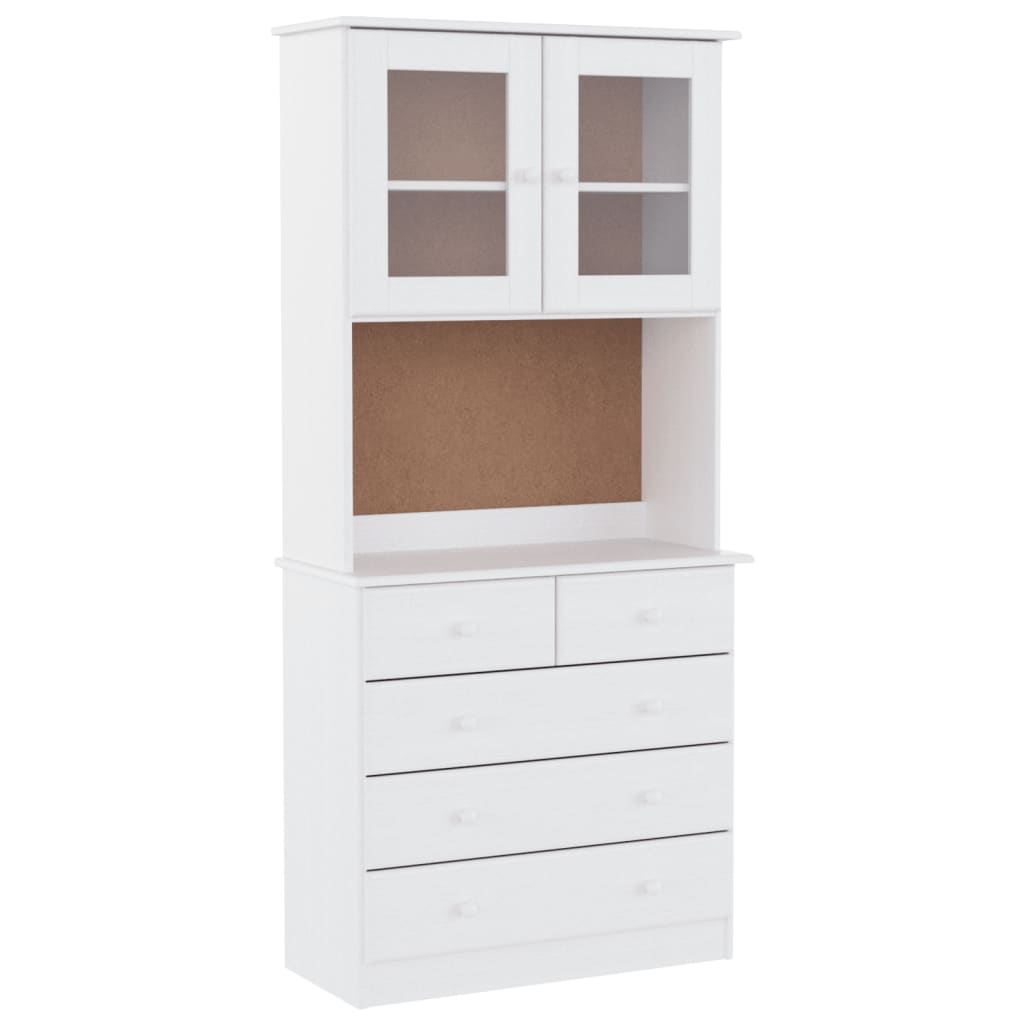 vidaXL Hoge kast ALTA 77x35x165 cm massief grenenhout