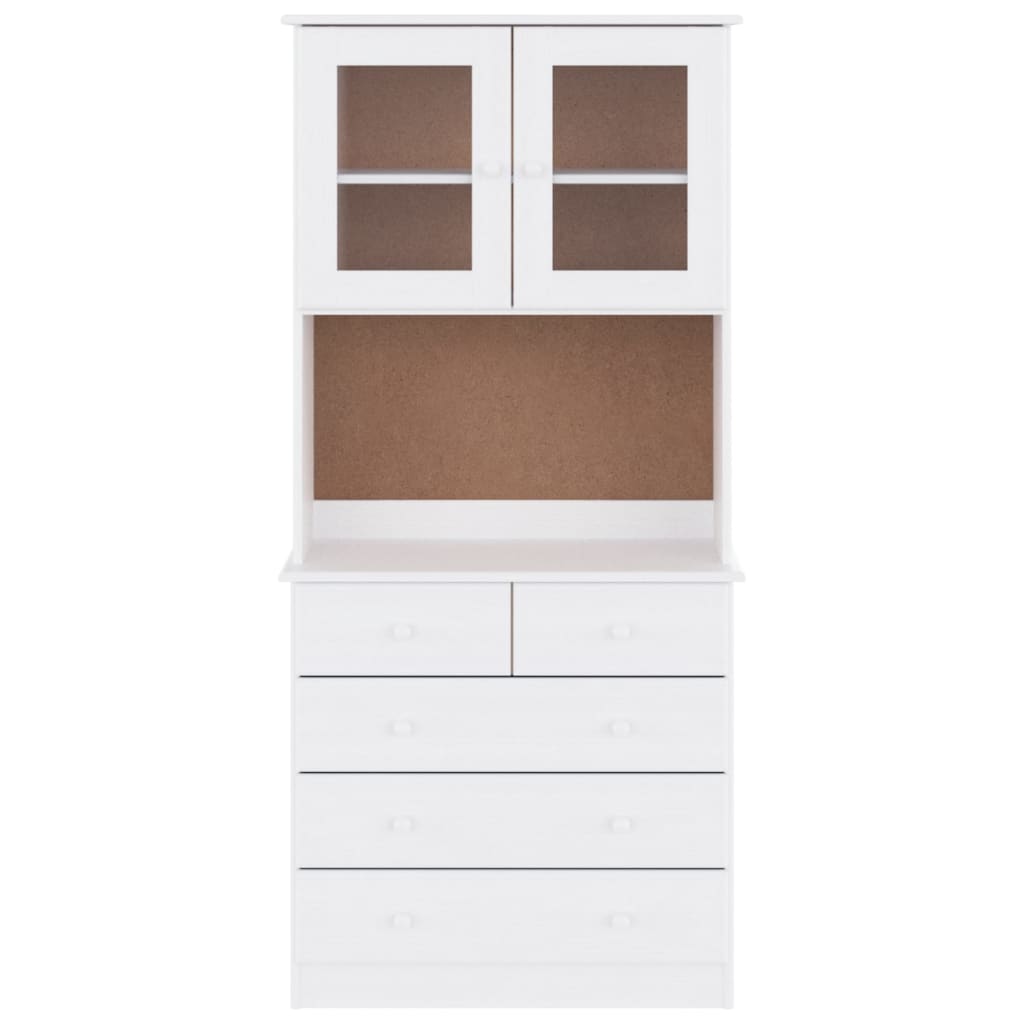 vidaXL Hoge kast ALTA 77x35x165 cm massief grenenhout