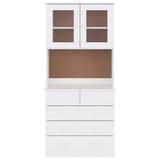 vidaXL Hoge kast ALTA 77x35x165 cm massief grenenhout