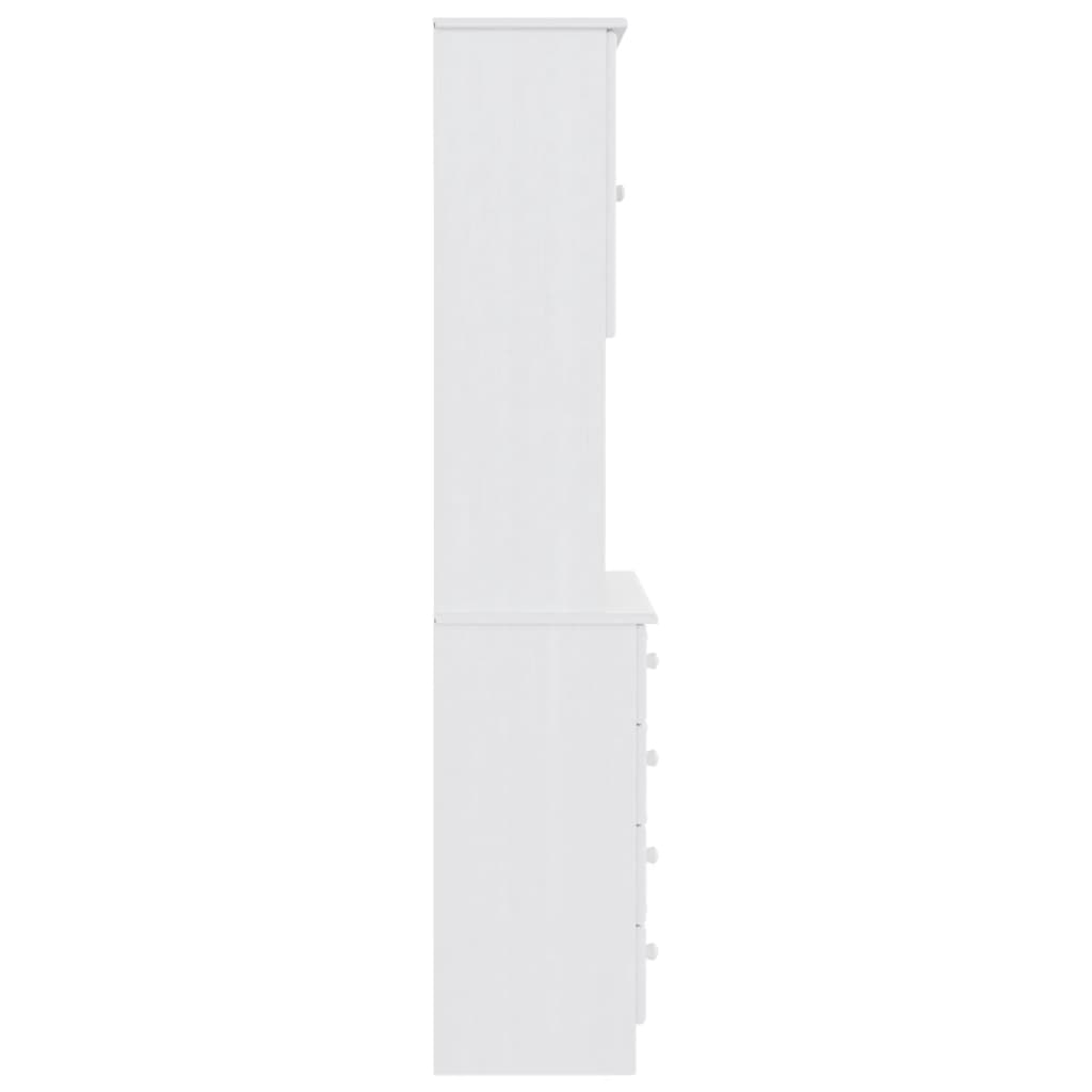 vidaXL Hoge kast ALTA 77x35x165 cm massief grenenhout