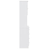 vidaXL Hoge kast ALTA 77x35x165 cm massief grenenhout