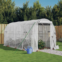 vidaXL Greenhouse with steel frame 8 m² 4x2x2 m