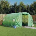 vidaXL Tuinkas avec cadre en acier 12 m² 4x3x2 m vert