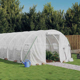 vidaXL Tuinkas met stalen frame 12 m² 4x3x2 m groen