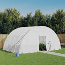 vidaXL Greenhouse with Steel Frame Green 24 m² 6x4x2.85 m