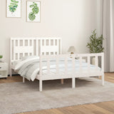 vidaXL Bed frame solid wood black 75x190 cm