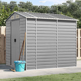 vidaXL Tuinschuur 191x130x198 cm gegalvaniseerd staal groen