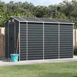 vidaXL Tuinschuur 191x130x198 cm gegalvaniseerd staal groen