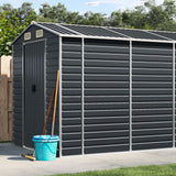 vidaXL Tuinschuur 191x130x198 cm gegalvaniseerd staal groen