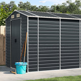 vidaXL Tuinschuur 191x130x198 cm gegalvaniseerd staal groen