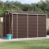 vidaXL Tuinschuur 191x130x198 cm gegalvaniseerd staal groen