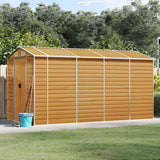 vidaXL Tuinschuur 191x130x198 cm gegalvaniseerd staal groen