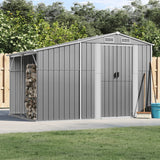 vidaXL Tuinschuur 277x192,5x179 cm gegalvaniseerd staal groen