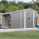 vidaXL Tuinschuur 277x192,5x179 cm gegalvaniseerd staal groen