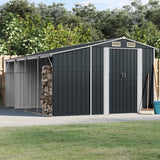 vidaXL Tuinschuur 277x192,5x179 cm gegalvaniseerd staal groen