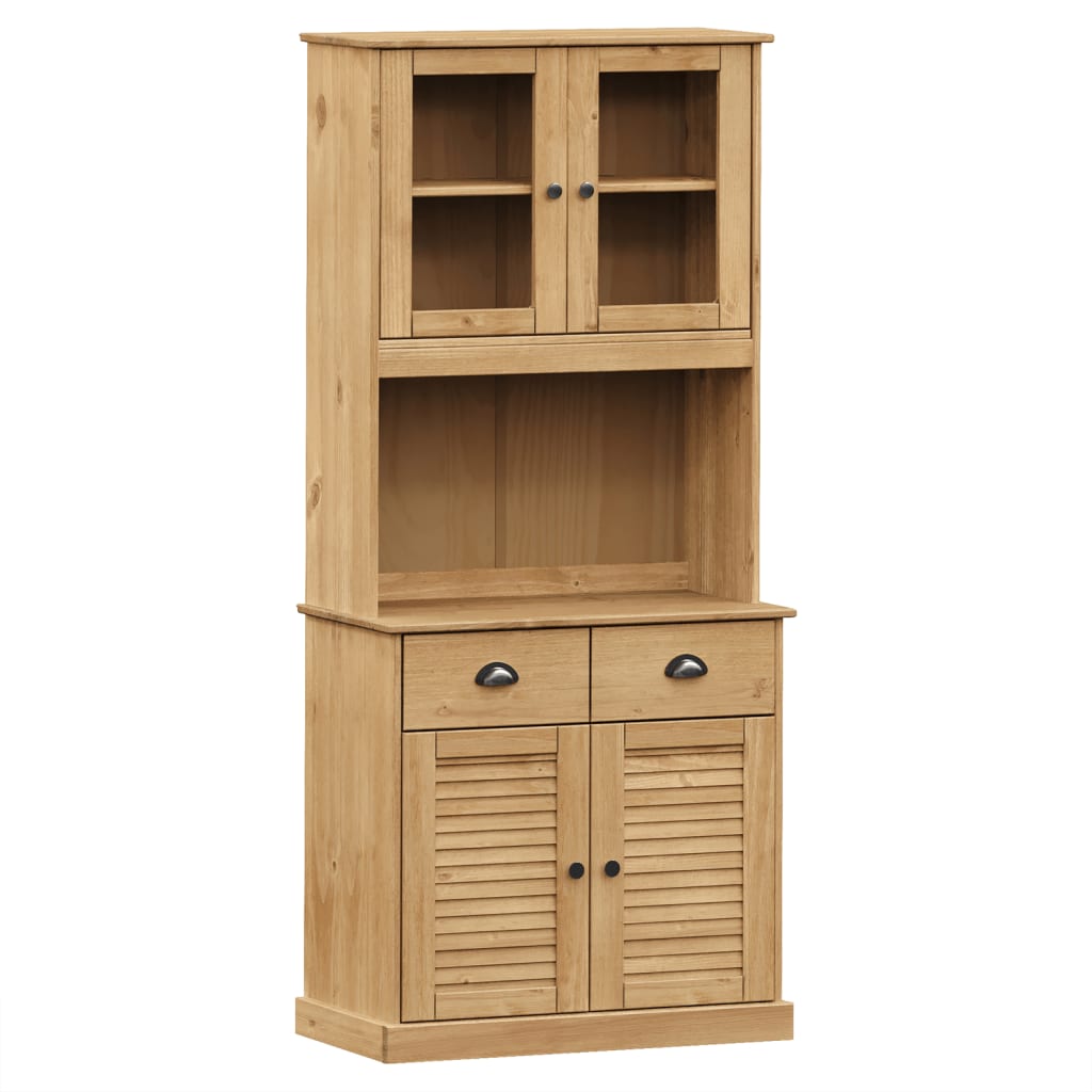 vidaXL Hoge kast VIGO 78x40x175 cm massief grenenhout