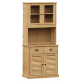 vidaXL Hoge kast VIGO 78x40x175 cm massief grenenhout
