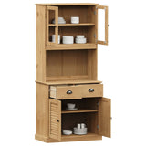 vidaXL Hoge kast VIGO 78x40x175 cm massief grenenhout