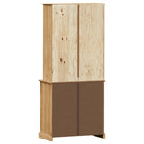 vidaXL Hoge kast VIGO 78x40x175 cm massief grenenhout