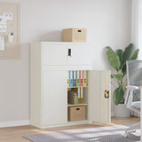 vidaXL Filing Cabinet 90x40x110 cm Steel White