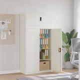 vidaXL Filing Cabinet 90x40x110 cm Steel White
