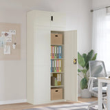 vidaXL Filing Cabinet 90x40x110 cm Steel White