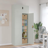 vidaXL Filing Cabinet 90x40x110 cm Steel White