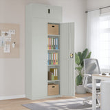 vidaXL Filing Cabinet 90x40x110 cm Steel White