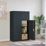 vidaXL Filing Cabinet 90x40x110 cm Steel White