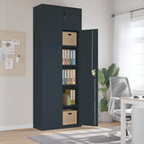 vidaXL Filing Cabinet 90x40x110 cm Steel White