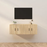 vidaXL Tv-wandmeubels 2 st 57x34,5x40 cm wit