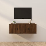 vidaXL Tv-wandmeubels 2 st 57x34,5x40 cm wit