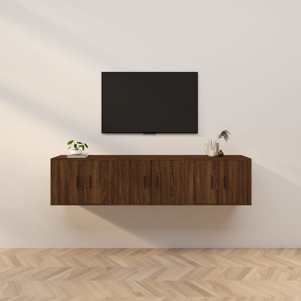 vidaXL Tv-wandmeubels 2 st 57x34,5x40 cm wit