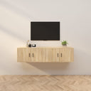 vidaXL Meubles TV 2 pièces 57x34,5x40 cm blanc