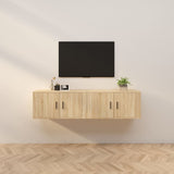 vidaXL Tv-wandmeubels 2 st 57x34,5x40 cm wit