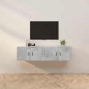 vidaXL Meubles TV 2 pièces 57x34,5x40 cm blanc