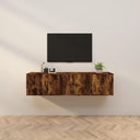 vidaXL Meubles TV 2 pièces 57x34,5x40 cm blanc