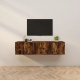 vidaXL Tv-wandmeubels 2 st 57x34,5x40 cm wit