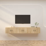 vidaXL Tv-wandmeubels 2 st 57x34,5x40 cm wit