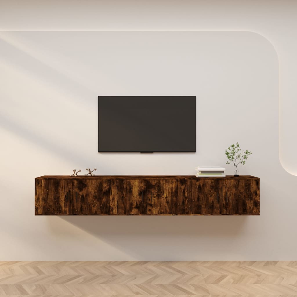vidaXL Tv-wandmeubels 2 st 57x34,5x40 cm wit