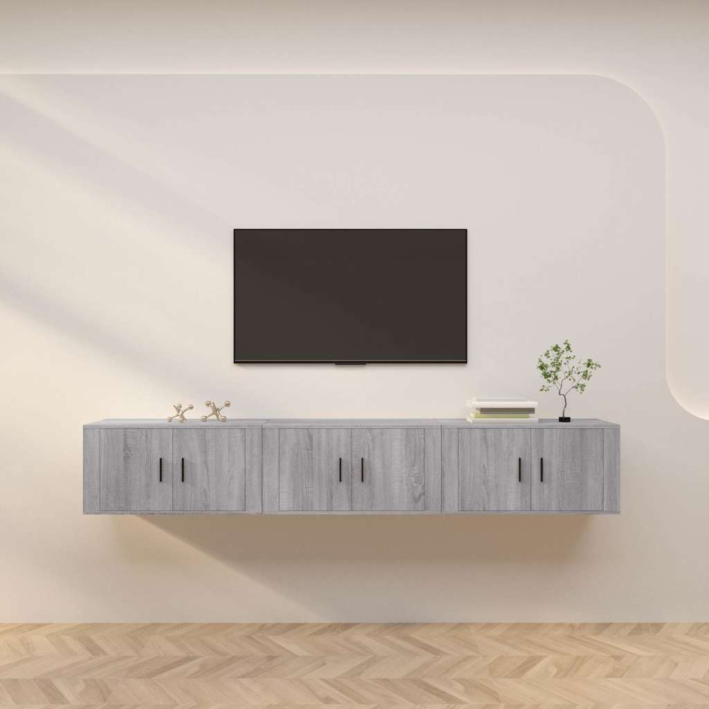 vidaXL Tv-wandmeubels 2 st 57x34,5x40 cm wit